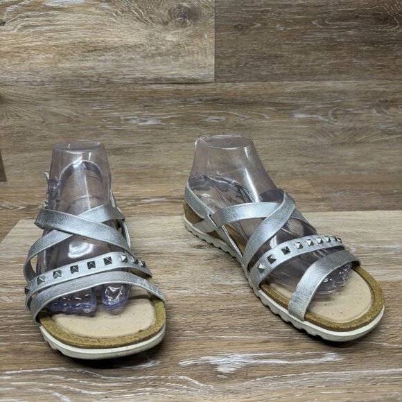 Ecco Silver Strappy Sandals - Picture 5 of 5